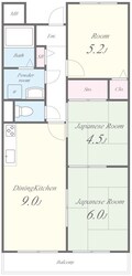 住道駅 徒歩21分 3階の物件間取画像